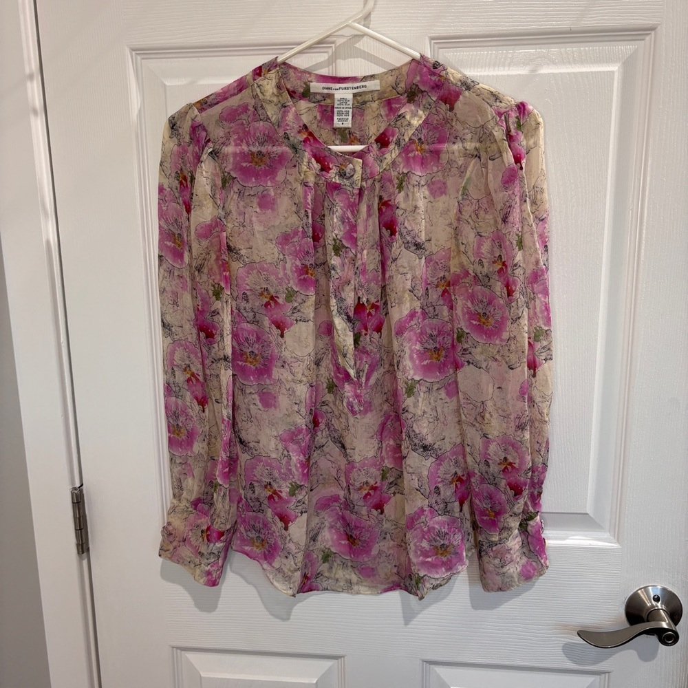 DVF silk blouse